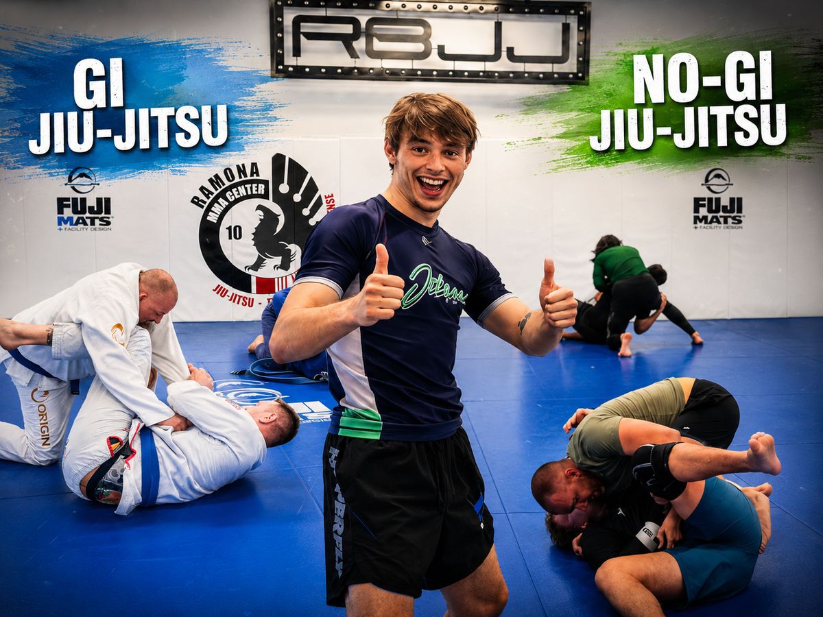 Adult Brazilian Jiu-Jitsu class at Ramona MMA Center